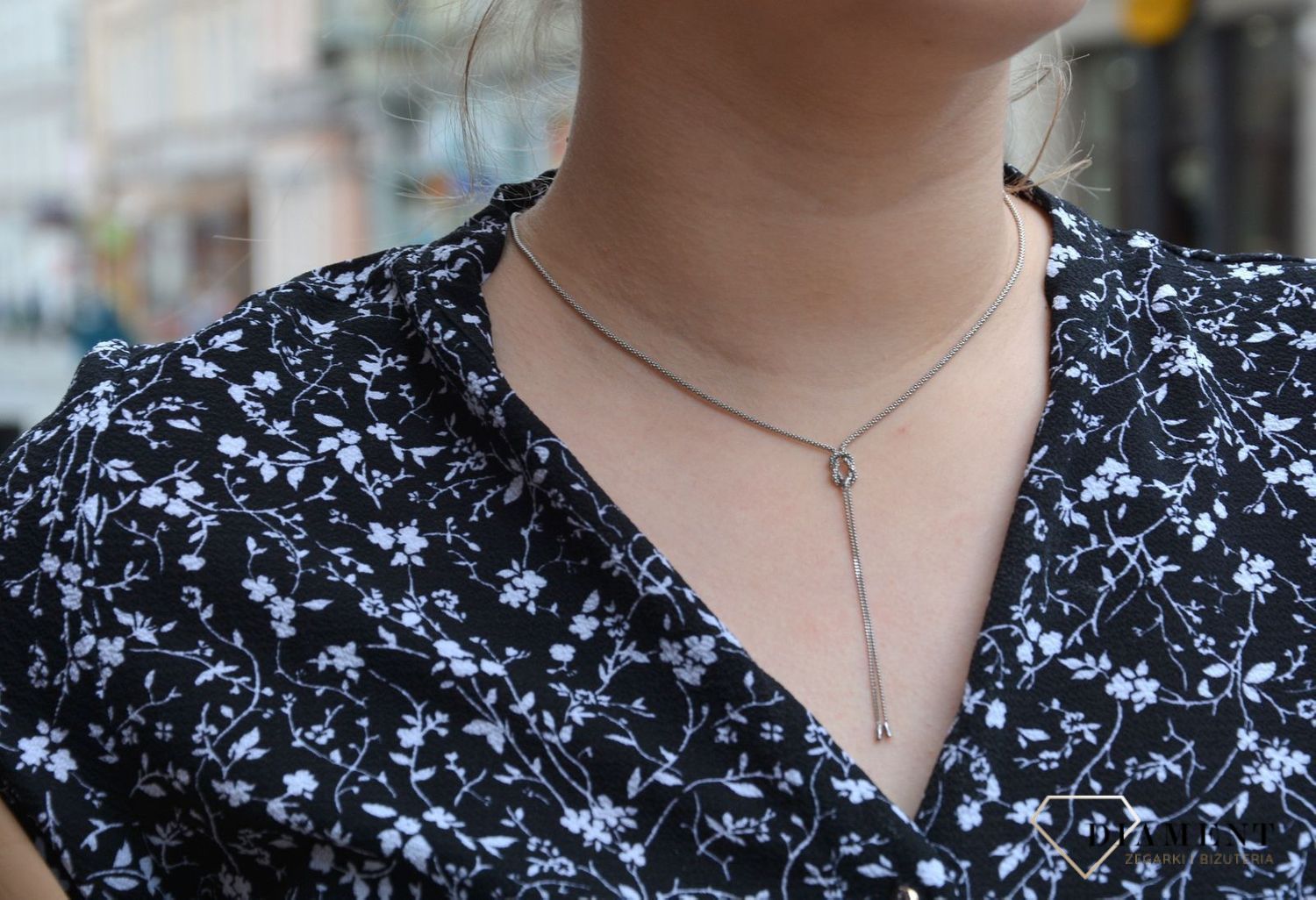 Naszyjnik srebrny supełek Dall'Acqua NSZ 000000 121 925.JPG